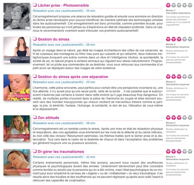 Psio Choix Programmes Naturopathe Pro