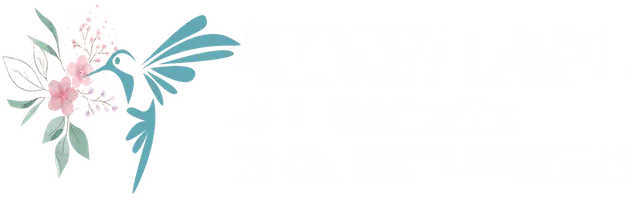 Logo Audrey Laval Naturopathe Blanc
